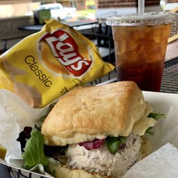 Chicken Salad with a Croissant Chicken Salad with a Croissant