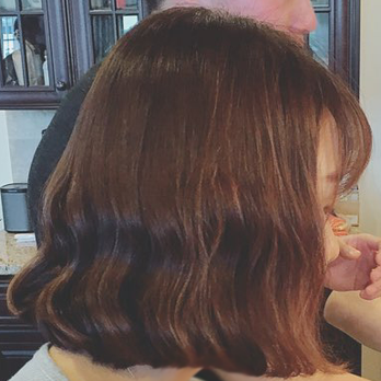 Jay's Hair Envy - Short cut with perm (a couple of weeks later) - side view - Hair Salons Near Me - Chantilly, Virginia