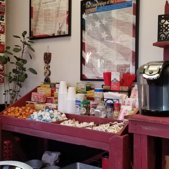 Clovis Smogs - Teas, creamers hot chocolate, cinnamon ... just about anything you need! Along with framed Constitution and Bill of Rights! - Smog Check Stations Near Me - Clovis, California