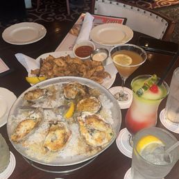 Charbroiled Oysters and Fried Calamari & Octopus Charbroiled Oysters and Fried Calamari & Octopus