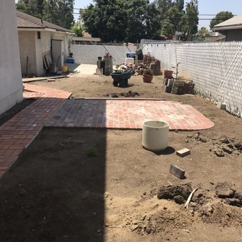 GB Landscaping Services - Before Existing brick to be demolished - Landscaping Near Me GB Landscaping Services - Before Existing brick to be demolished - Landscaping Near Me