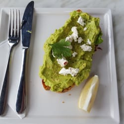 Emilys Sweet Treat - Avocado and Fetta on toast, $8.90