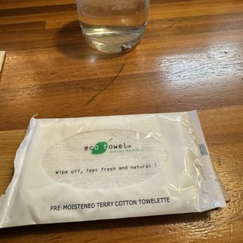 Omakase Kyara Sake Bar - Wet towel to clean your hands before your meal - Japanese Near Me - Las Vegas, Nevada Omakase Kyara Sake Bar - Wet towel to clean your hands before your meal - Japanese Near Me - Las Vegas, Nevada