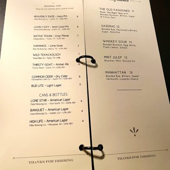 Seven Grand - Menu - Whiskey Bars Near Me - Austin, Texas