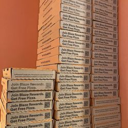 Blaze Pizza - Boxes for days.