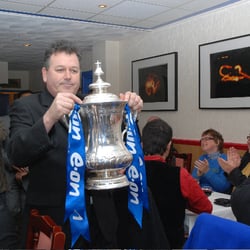 The Akash - THE FA CUP BEING PARADED TO AKASH CUSTOMERS.