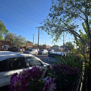 Tune-Up Cafe - View from patio - New Mexican Cuisine Near Me - Santa Fe, New Mexico