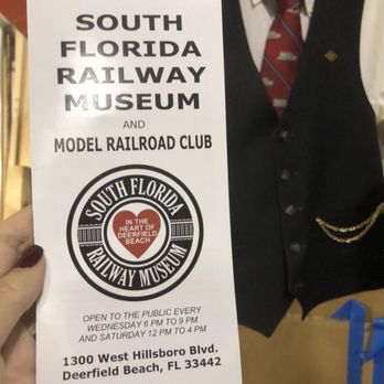 South Florida Railway Museum - Hours on brochure and railroad uniform - Museums Near Me - Deerfield Beach, Florida South Florida Railway Museum - Hours on brochure and railroad uniform - Museums Near Me - Deerfield Beach, Florida
