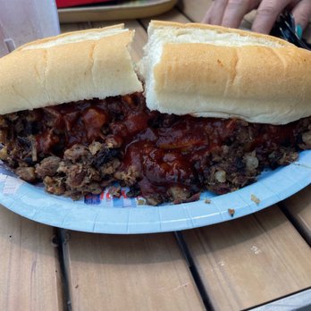 Gates Bar-B-Q - Fatty burnt ends sandwich - Barbeque Near Me - Independence, Missouri Gates Bar-B-Q - Fatty burnt ends sandwich - Barbeque Near Me - Independence, Missouri