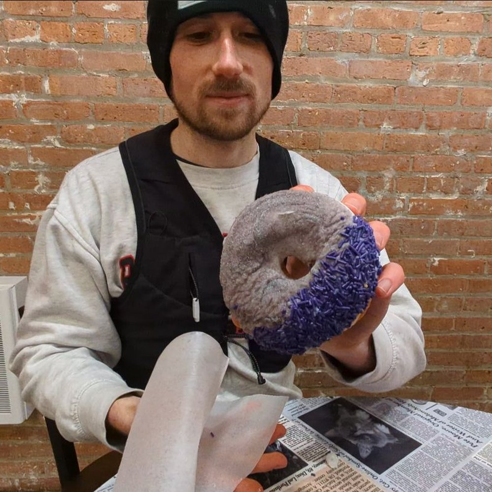 Voodoo Doughnut - Grape Ape - Donuts Near Me - Chicago, Illinois