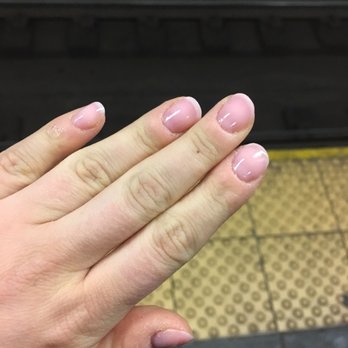 Only Nails - Manicure. There were still remnants of the previous powder after it was done. Wish I had a photo of the higher quality powder manicures. - Nail Salons Near Me - New York, New York