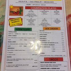 Mexican Food Factory - Menu
