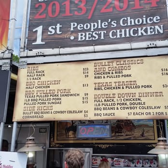 Halifax Ribfest - the menu for the restaurant - Barbeque Near Me