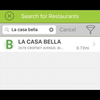 La Casa Bella - Health inspection letter grading B - Italian Near Me - Brooklyn, New York