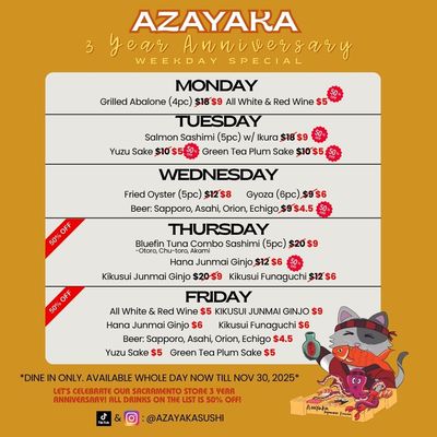 Menu photo 8 Azayaka Japanese Fusion Sacramento, CA Menu photo 8 Azayaka Japanese Fusion Sacramento, CA