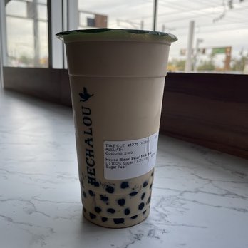 Hechalou Tea & Jelly - house blend pearl milk tea - Bubble Tea Near Me - Tempe, Arizona Hechalou Tea & Jelly - house blend pearl milk tea - Bubble Tea Near Me - Tempe, Arizona