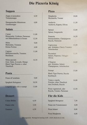 Menu photo 2 Die Pizzeria König Hamburg, HH