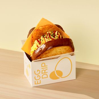 Egg Drip - H.E.C.
hash brown patty, eggs, cheese, sweet ketchup, house aioli - Pop-Up Restaurants Near Me - Nashville, Tennessee Egg Drip - H.E.C.
hash brown patty, eggs, cheese, sweet ketchup, house aioli - Pop-Up Restaurants Near Me - Nashville, Tennessee
