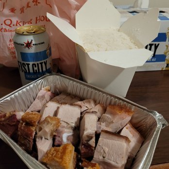 BBQ King House - Roast pork and a box of white rice for $15.00 - Chinese Near Me - Chicago, Illinois BBQ King House - Roast pork and a box of white rice for $15.00 - Chinese Near Me - Chicago, Illinois