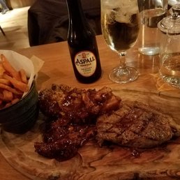 Steak and sticky. Steak and sticky.