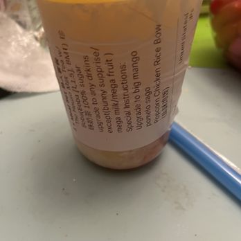 Ume Tea - mango pomelo sago small sized drink despite ordering large - Coffee & Tea Near Me - Cupertino, California Ume Tea - mango pomelo sago small sized drink despite ordering large - Coffee & Tea Near Me - Cupertino, California
