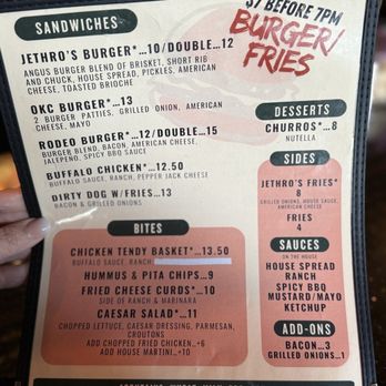 Jethro’s Cocktail Lounge - Food menu 1.26.... come before 7p for the amazing smash burger & fries for $7!! - Cocktail Bars Near Me - Houston, Texas Jethro’s Cocktail Lounge - Food menu 1.26.... come before 7p for the amazing smash burger & fries for $7!! - Cocktail Bars Near Me - Houston, Texas