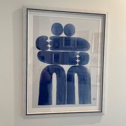 Frames On 3rd - White frame with blue trim. Just perfect.