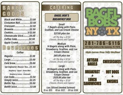Menu photo 6 Bagel Bob's Houston, TX Menu photo 6 Bagel Bob's Houston, TX