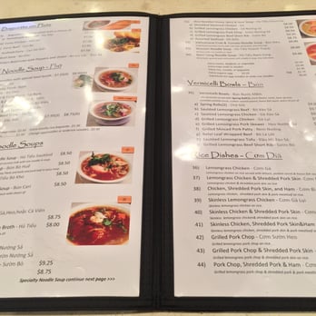 Pho Central - Inside of menu~ - Vietnamese Near Me - Vancouver, British Columbia