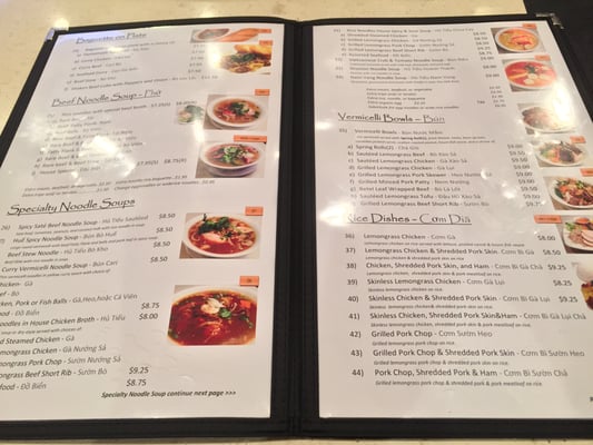 Menu photo 4 Pho Central Vancouver, BC
