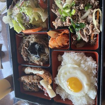 Spoonsticks - Galbi BiBimBap bento box - a lot of food - Korean Near Me - Massapequa, New York Spoonsticks - Galbi BiBimBap bento box - a lot of food - Korean Near Me - Massapequa, New York