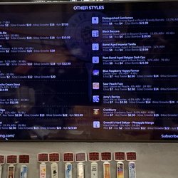 Knee Deep Brewing Company Tap Room - Beer menu