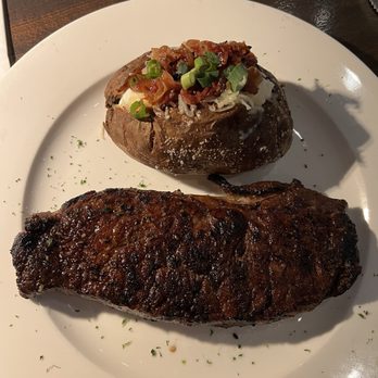 Epic Chophouse - Jack's Creek Australian Wagyu New York Strip and Loaded Baked Potato - Seafood Near Me - Greensboro, North Carolina Epic Chophouse - Jack's Creek Australian Wagyu New York Strip and Loaded Baked Potato - Seafood Near Me - Greensboro, North Carolina