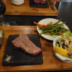 Lot 88 Steakhouse And Bar - Top Sirloin cooked on the stone