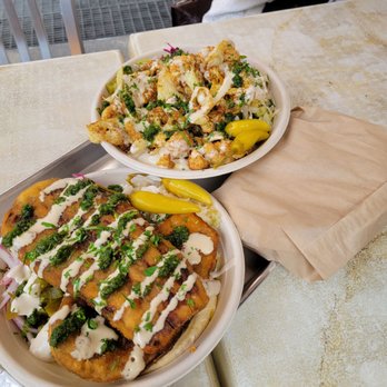 Soom Soom - Sabich and cauliflower platter - Falafel Near Me - New York, New York Soom Soom - Sabich and cauliflower platter - Falafel Near Me - New York, New York