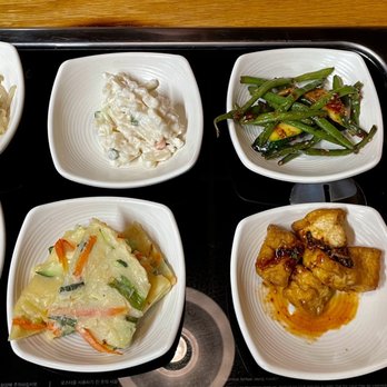 Joy Garden Korean BBQ Restaurant - Tons of little banchan trays. So yummy. - Korean Near Me - Yakima, Washington Joy Garden Korean BBQ Restaurant - Tons of little banchan trays. So yummy. - Korean Near Me - Yakima, Washington