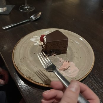 J Gilbert's - Very rich chocolate cake - Bars Near Me - Omaha, Nebraska