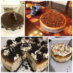 Meraki Cheesecakes - Reese's  Pecan cheesecake  Cookies N cream  Birthday cake cheesecake