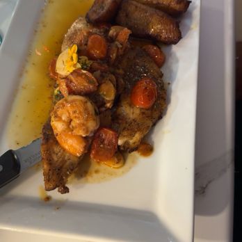 Viva La Vida - Snapper Special with Prawns and Plantains - Cuban Near Me - Sarasota, Florida Viva La Vida - Snapper Special with Prawns and Plantains - Cuban Near Me - Sarasota, Florida