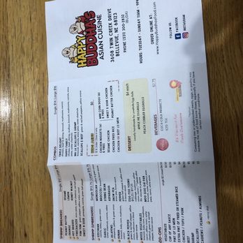 Happy Buddha's Asian Cuisine - Main Menu - Chinese Near Me - Bellevue, Nebraska