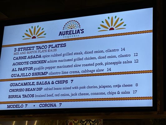 Menu photo 2 Aurelia's Taqueria Elk Grove, CA Menu photo 2 Aurelia's Taqueria Elk Grove, CA