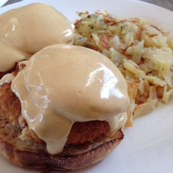 Cafe M - Crab cakes Benedict 4/5. I enjoyed it. The elements were all great: sauce, toasted muffin, crab cake. Especially potatoes. - Breakfast & Brunch Near Me - Berkeley, California Cafe M - Crab cakes Benedict 4/5. I enjoyed it. The elements were all great: sauce, toasted muffin, crab cake. Especially potatoes. - Breakfast & Brunch Near Me - Berkeley, California