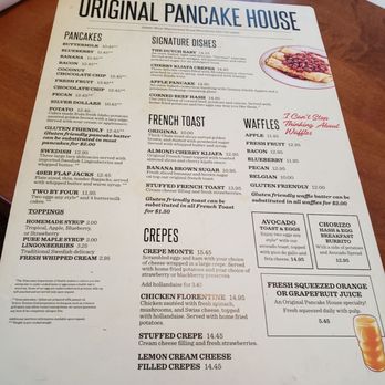 The Original Pancake House - Feb 2024 menu - Breakfast & Brunch Near Me - Brookfield, Wisconsin The Original Pancake House - Feb 2024 menu - Breakfast & Brunch Near Me - Brookfield, Wisconsin
