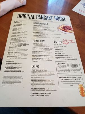Menu photo 5 The Original Pancake House Brookfield, WI Menu photo 5 The Original Pancake House Brookfield, WI