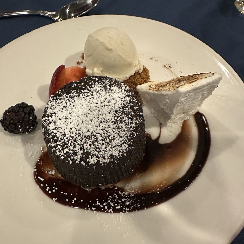 Pamplemousse Grille - Chocolate lava cake - New American Near Me - Solana Beach, California Pamplemousse Grille - Chocolate lava cake - New American Near Me - Solana Beach, California