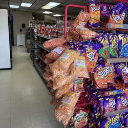 Tulteca - More snacks! There's a lot more going on here than just this, but this is what you see when you walk in. Many varieties of Takis.