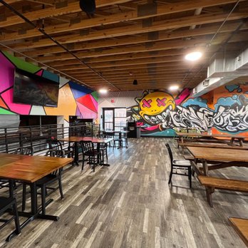 Union Hall - Upstairs seating area - Food Court Near Me - Waco, Texas