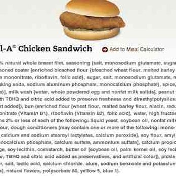 Chick-fil-A - Ingredients that make up your sandwich - Chicken Shop Near Me - Henderson, Nevada