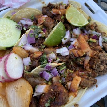 Tacos El Mayita - 3 Tripa + 1 Asada tacos - Food Trucks Near Me - Stockton, California Tacos El Mayita - 3 Tripa + 1 Asada tacos - Food Trucks Near Me - Stockton, California