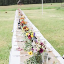 Abbott Valley Homestead - Reception table